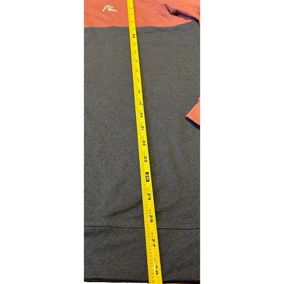 Rhoback Pullover Mens Large Red Blue Colorblock Performance Quarter Zip Q-Zip